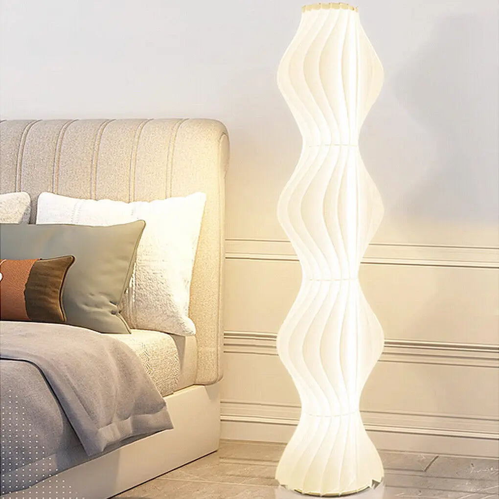 Tall Dimmable LED Floor Lamp With Decorative Iron Base
