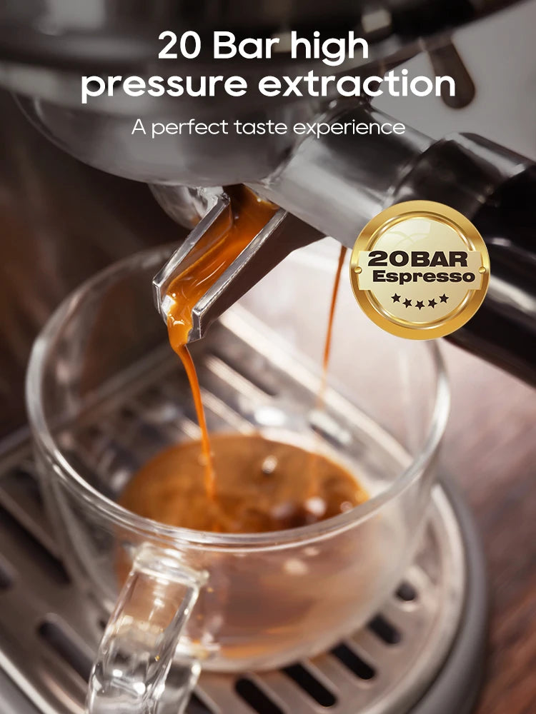 HiBREW 20 Bar Semi Automatic Espresso Coffee Brewing Machine