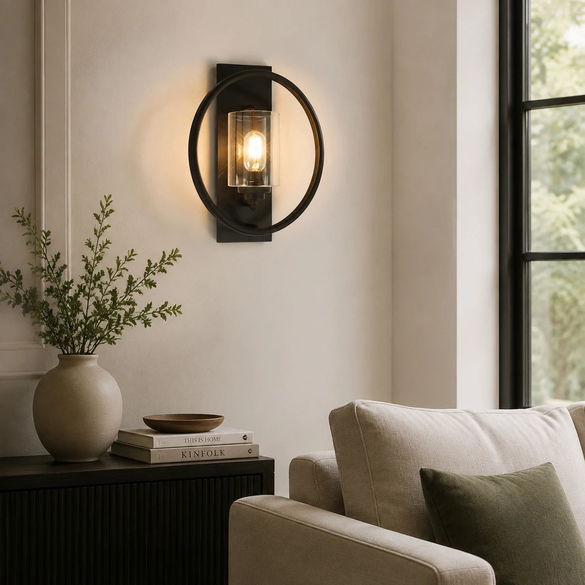 Modern Outdoor Wall Sconces, Dimmable Iron Lighting For Home