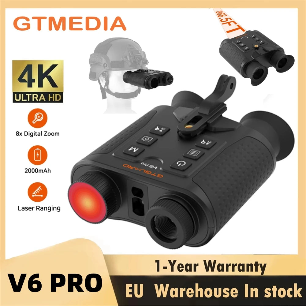 GTMEDIA V6 PRO 4K Night Vision Binoculars With Digital Zoom