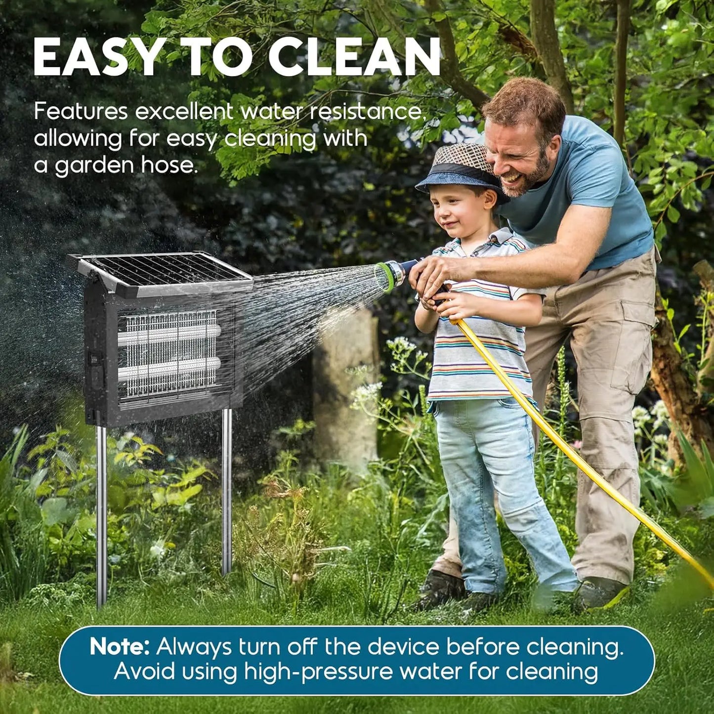 Solar Outdoor Electric Bug Zapper With Automatic Sensor For Gardens