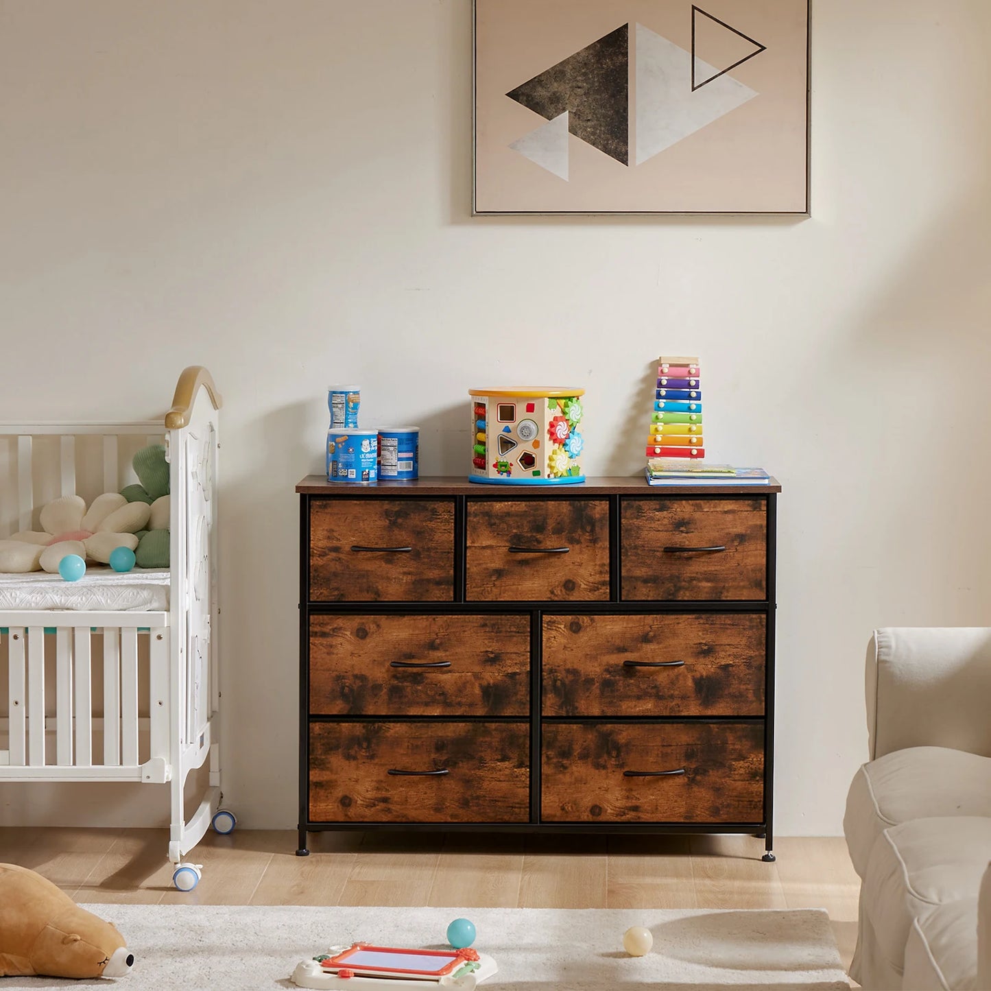 MCQ Modern Fabric Drawer Cabinet For Home Living Room Display