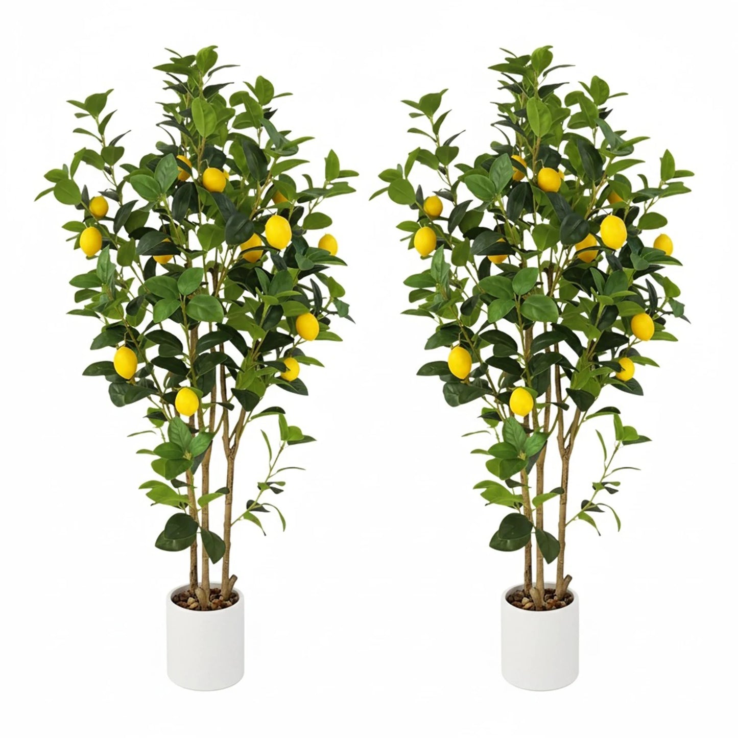 Realistic Artificial Lemon Tree For Modern Indoor Home Office Decor