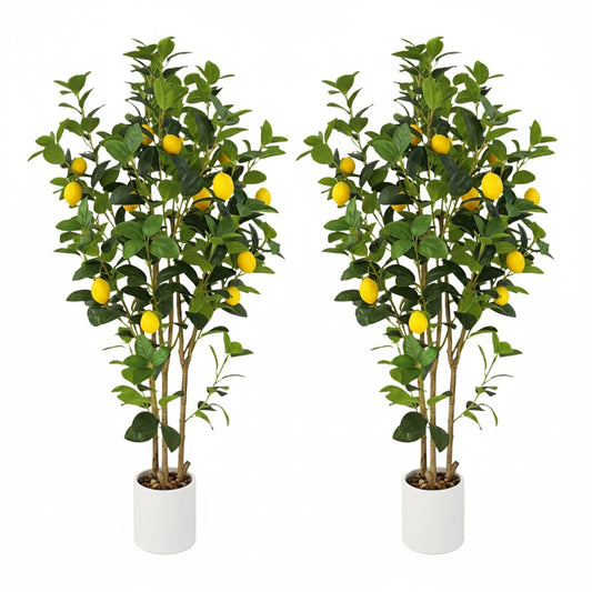 Realistic Artificial Lemon Tree For Modern Indoor Home Office Decor