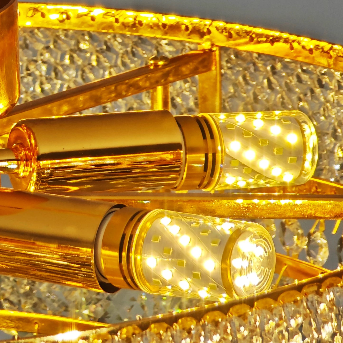 Vrygle Empire Rectangular Crystal Chandelier Dining Room Lighting
