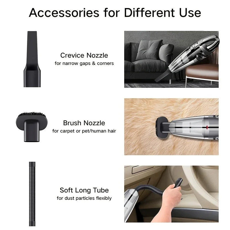 Cordless Handheld Vacuum Cleaner Car And Home USB Charging