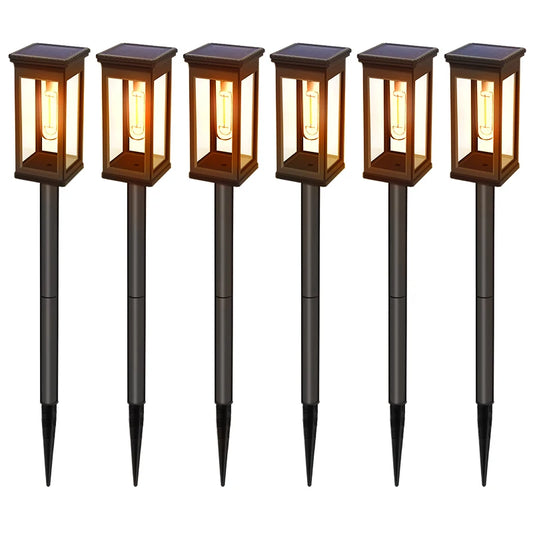 FAMCDC Outdoor Automatic Solar LED Garden Pathway Lights