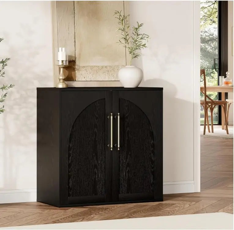 Garvee Arched Storage Cabinet With Adjustable Shelves