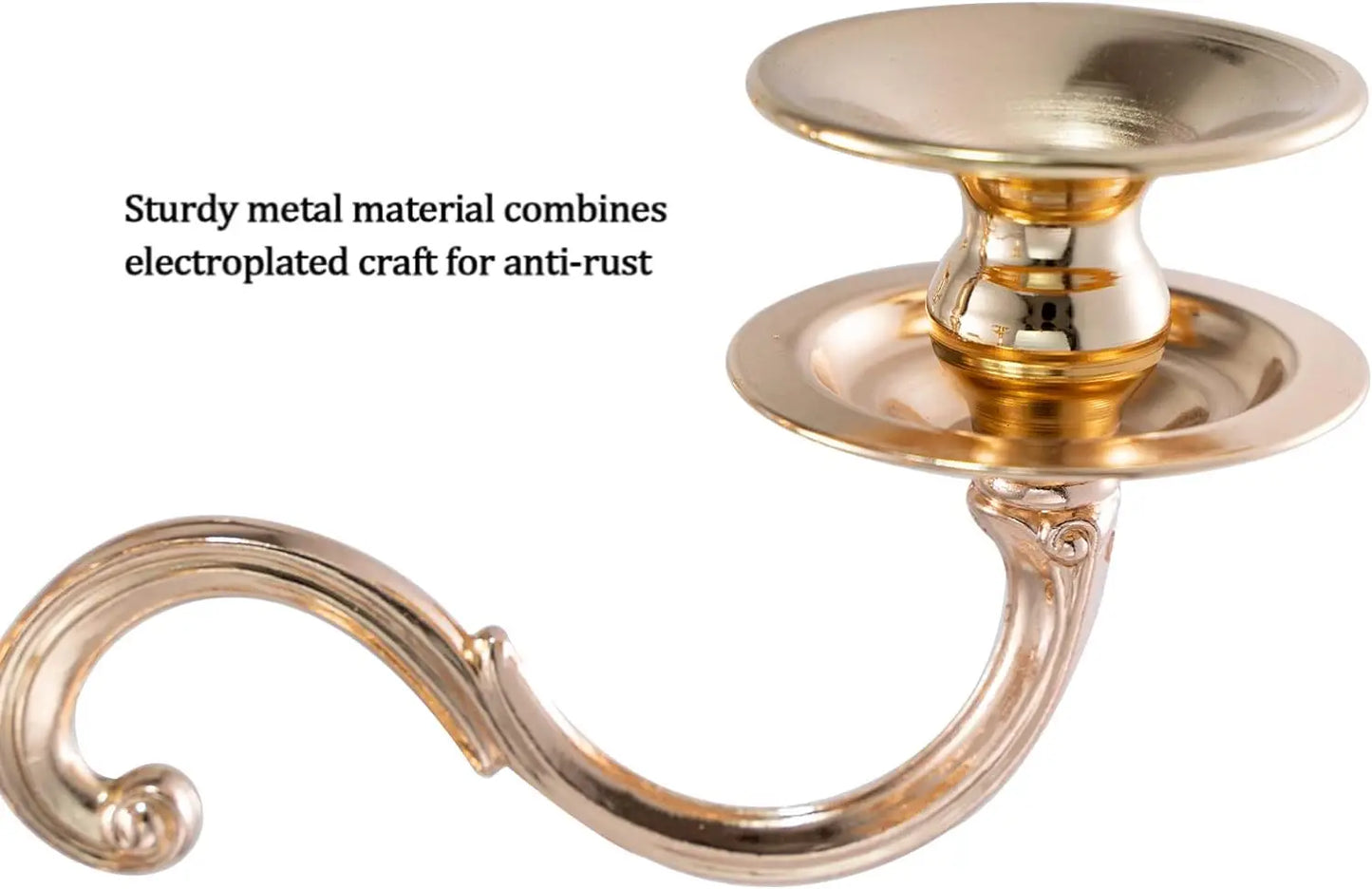 Vincigant Five Arm Metal Candelabra Candle Holder For Centerpieces