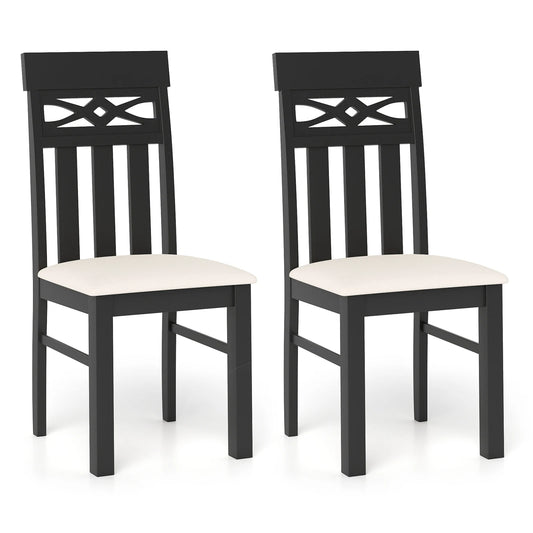 Homasis High Back Wooden Dining Chairs Set For Kitchen