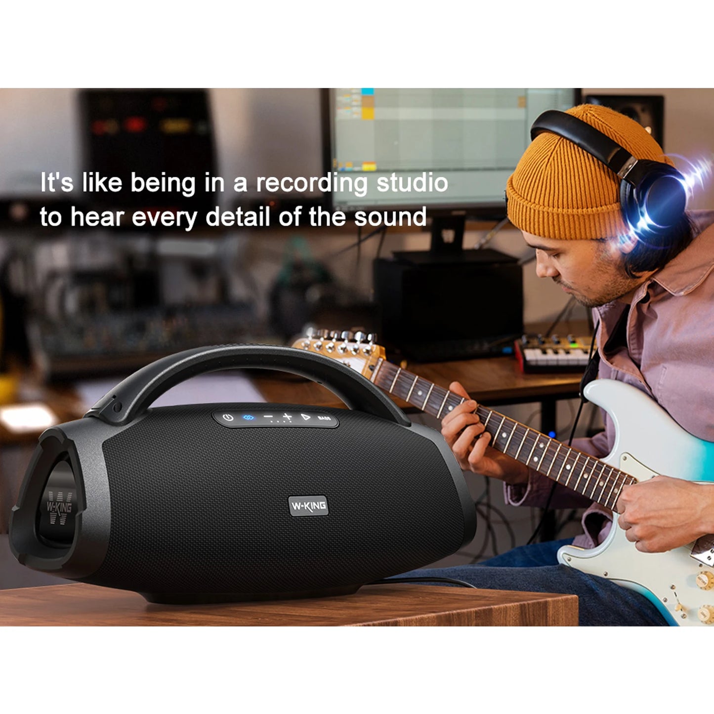 W-King X20 Portable Bluetooth Speaker With Powerful Bass And Waterproof