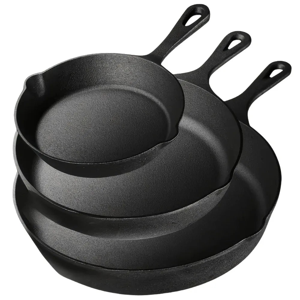AEDG Stainless Steel Skillet Set With Even Heat Distribution
