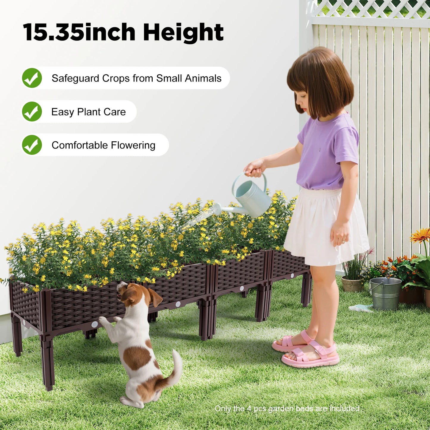 Bymaocar Raised Garden Bed Kit For Vegetables And Herbs