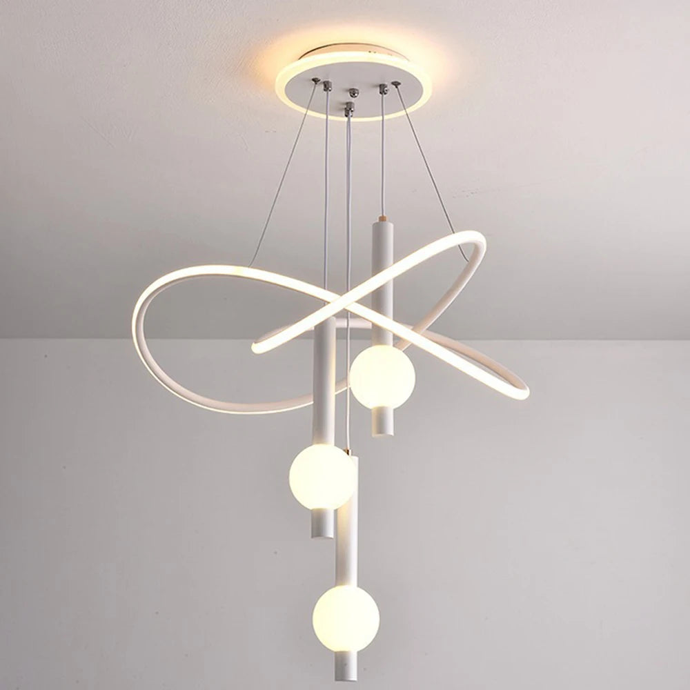 Lollipop LED Pendant Light With Dimmable Remote Control Fixture