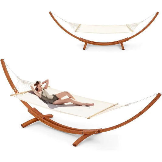 Heavy Duty Hammock With Stand For Two Person Outdoor Relaxation