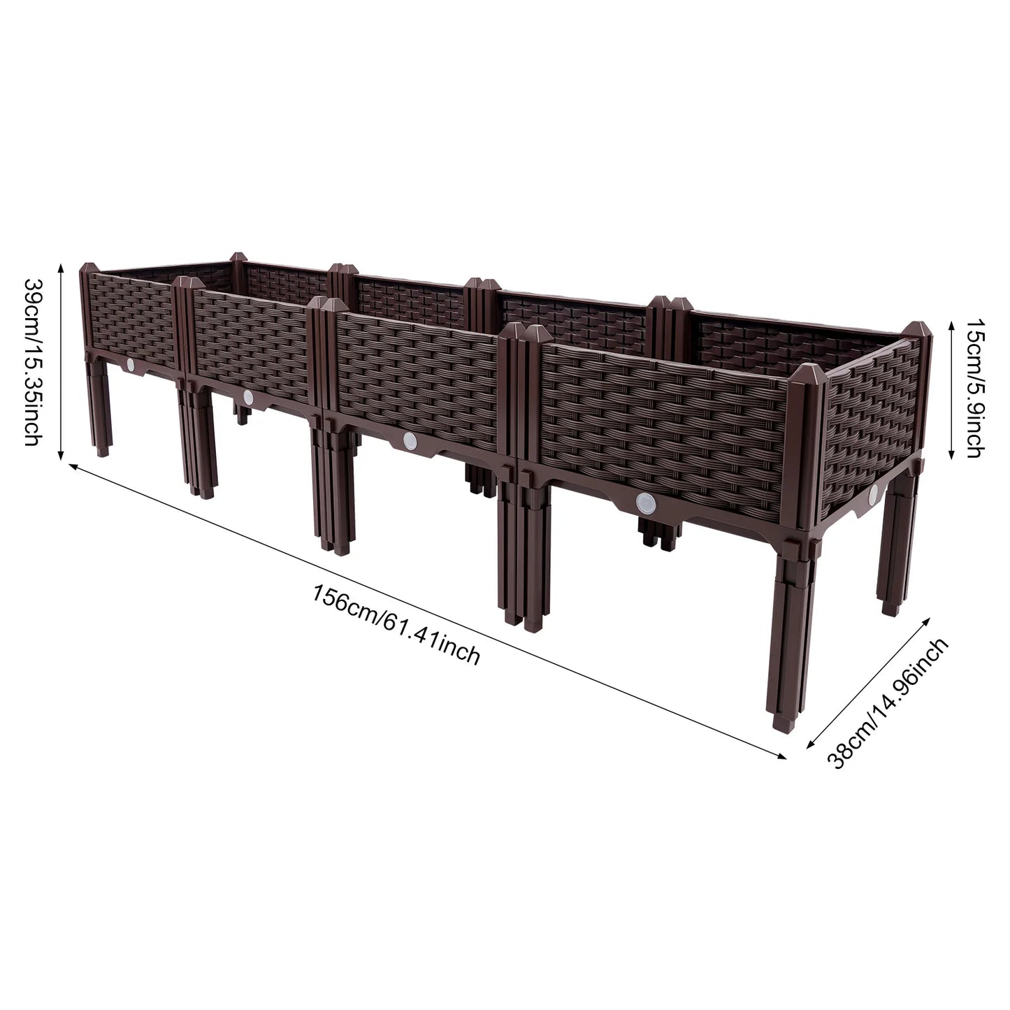 Bymaocar Raised Garden Bed Kit For Vegetables And Herbs