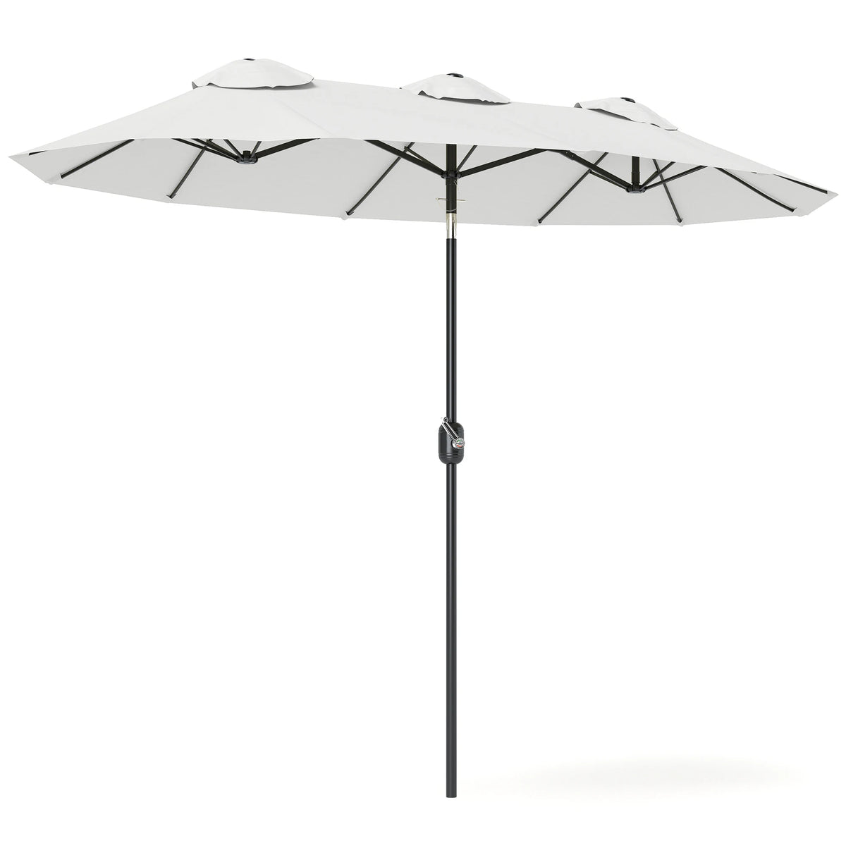 Outsunny Double Sided Patio Umbrella With Tilt And Crank
