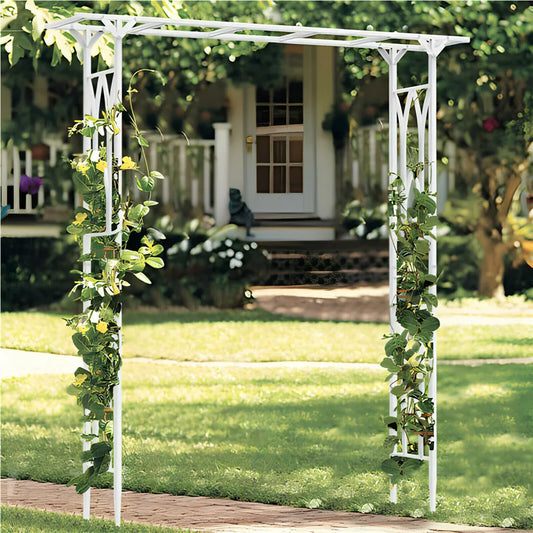 Durable Metal Garden Arch And Arbor Trellis For Weddings