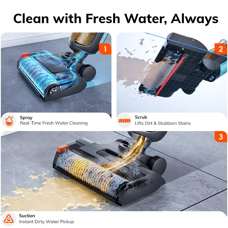 ILIFE W90 Pro Cordless Wet Dry Smart Vacuum Cleaner System