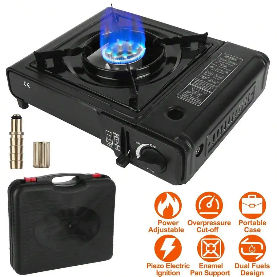 XMSJ Portable Camping Stove Single Burner With Electronic Ignition